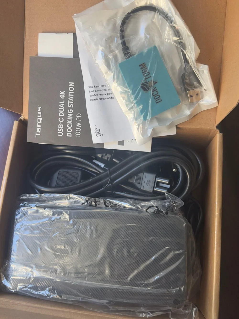 Targus Black USB-C Dual 4K Docking Station 100W PD with Multiple Ports